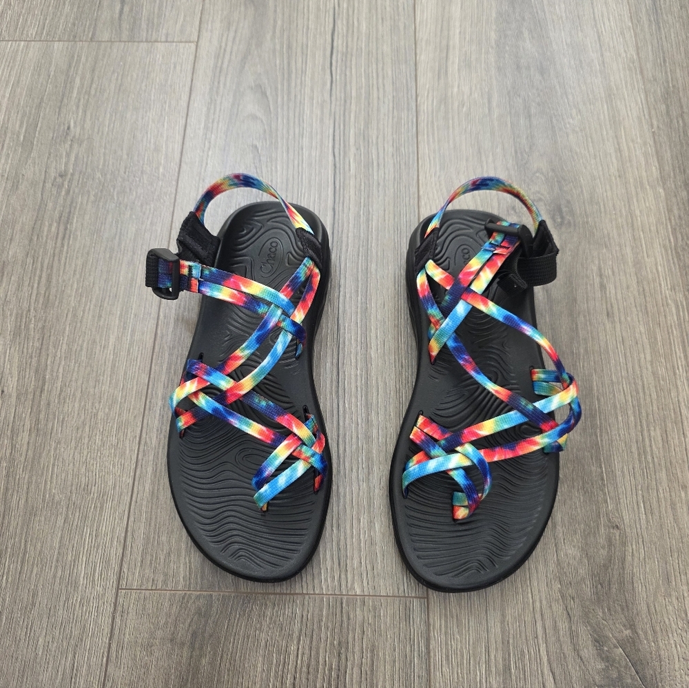 Chaco Rainbow LGBTQ Sandals Womens Size 9 - Picture 2 of 5